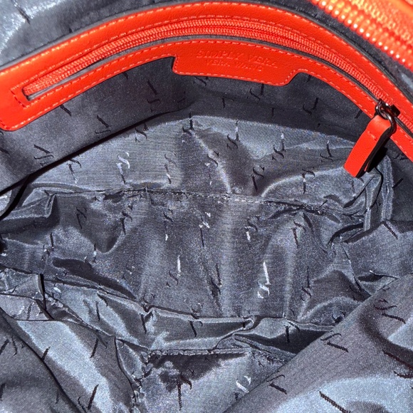 Vera Wang Neon Orange Satchel Crossbody Handbag Wallet Set NWOT - Picture 9 of 10